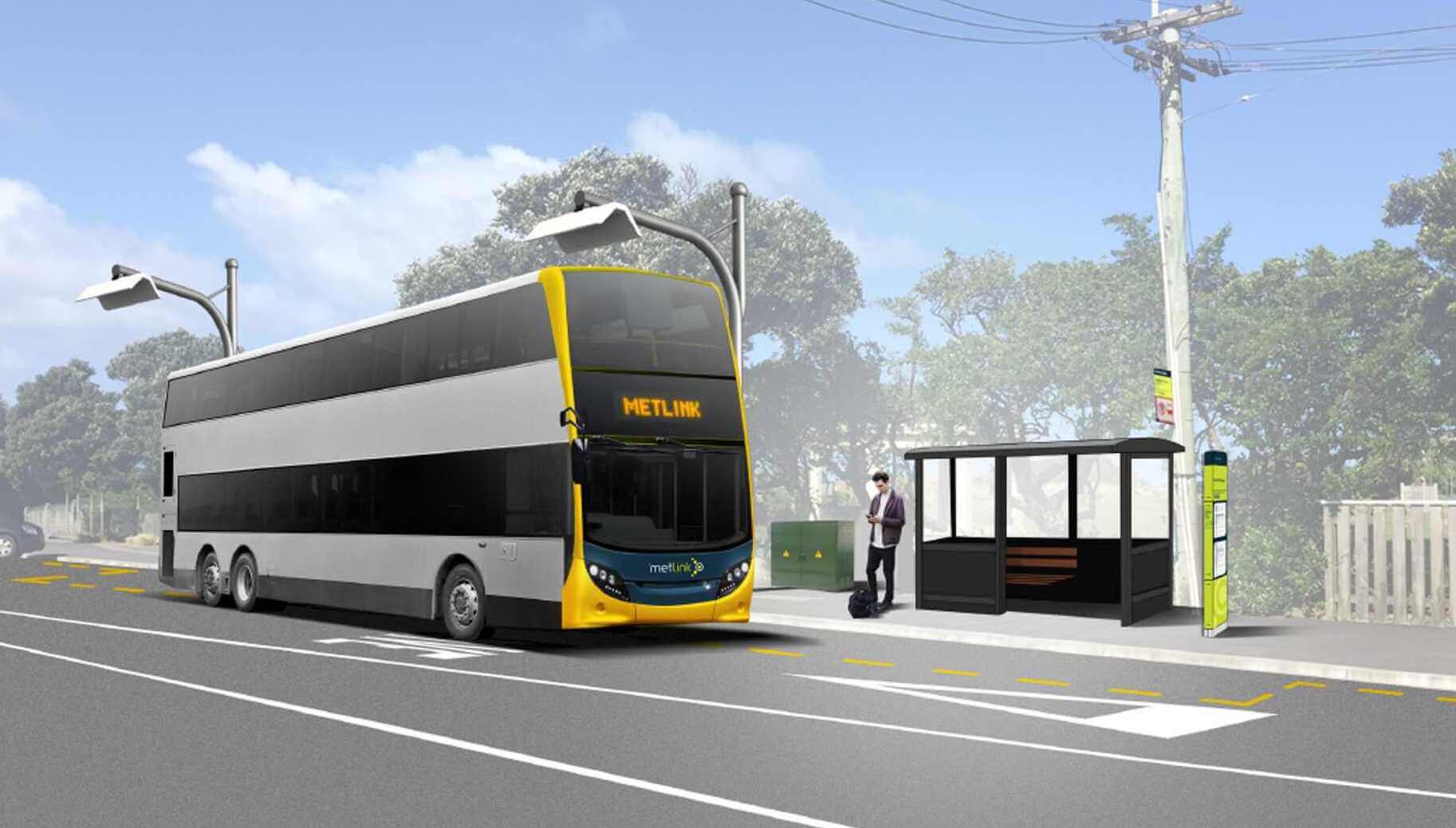 First electric double-decker busses in the world in New Zealand